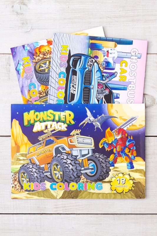 Розмальовка А4 "Машинки" 16 аркушів